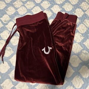 True Religion Velour Joggers